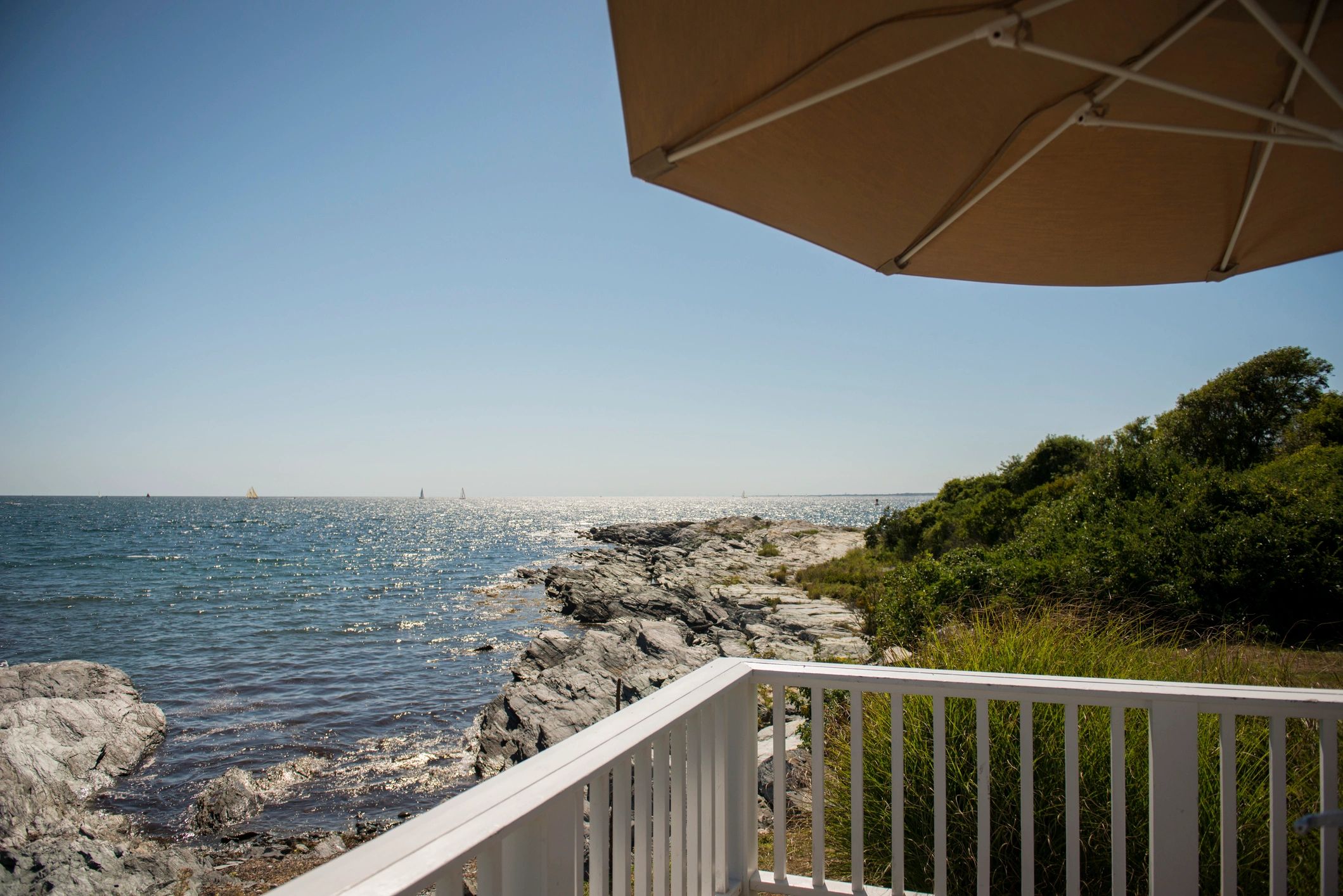 Coastal ocean view in Newport, Rhode Island